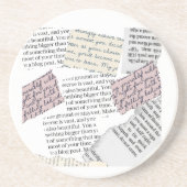 Dessous De Verre En Grès Esthétique Magazine - Style Rétro Editorial (Devant)