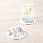 Dessous De Verre En Grès Esthétique Magazine - Style Rétro Editorial (Côté)