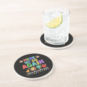 Dessous De Verre En Grès Et voilà, je veux dire, bienvenue à l'école