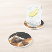 Dessous De Verre En Grès étalon de Palomino Akhal-teke (Côté)