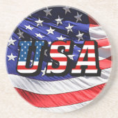 Dessous De Verre En Grès États-Unis - American Flag Beverage Coaster (Devant)