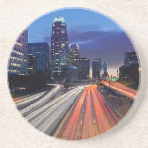 Dessous De Verre En Grès États-Unis, Californie, Los Angeles, 110 Freeway