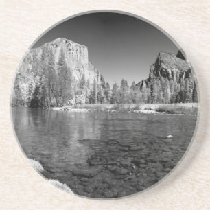 Dessous De Verre En Grès États-Unis, Californie. Vue sur la vallée de Yosem
