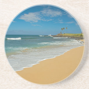 Dessous De Verre En Grès États-Unis, Hawaï, île Molokai, Three Mile Beach