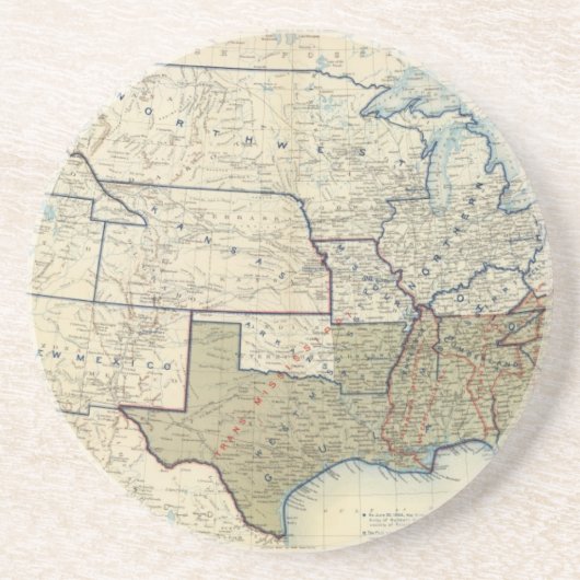 Dessous De Verre En Grès États-Unis Juin 1864 (Devant)