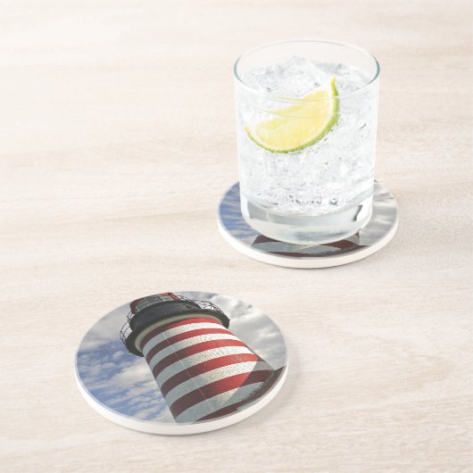 Dessous De Verre En Grès États-Unis, Maine, Lubec. West Quoddy Head (Côté)