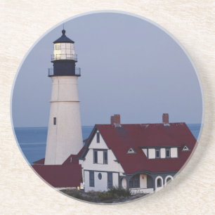 Dessous De Verre En Grès États-Unis, Maine, Portland, Cap Elizabeth, Light