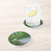 Dessous De Verre En Grès États-Unis, Michigan. Traverser Le Bois (Côté)