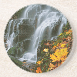 Dessous De Verre En Grès États-Unis, Oregon, Fairy Falls, Columbia River Go