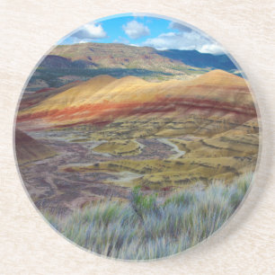 Dessous De Verre En Grès États-Unis, Oregon. Paysage des Painted Hills