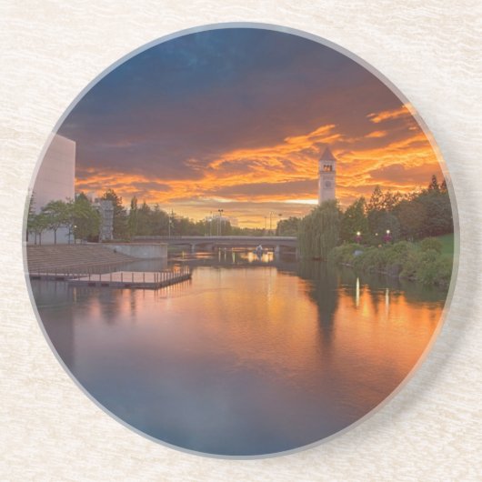 Dessous De Verre En Grès États-Unis, Washington, Spokane, Riverfront Park (Devant)