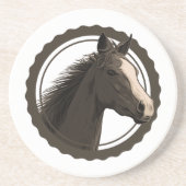 Dessous De Verre En Grès étiquette (Devant)