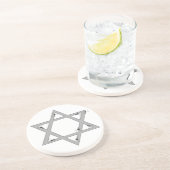 Dessous De Verre En Grès étoile de David élégante (Côté)