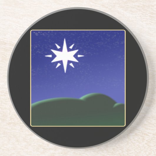 Dessous De Verre En Grès Étoile du nord (Devant)