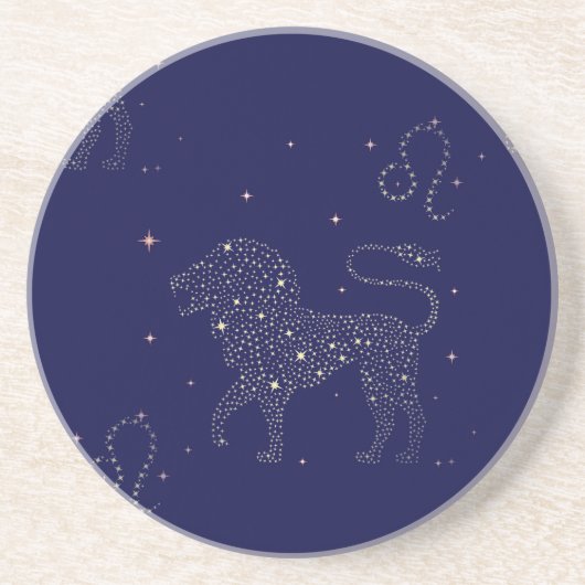 Dessous De Verre En Grès étoile leo (Devant)