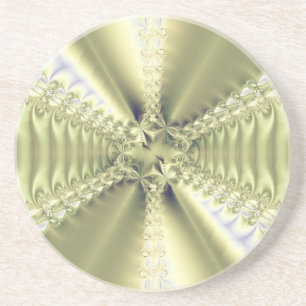 Dessous De Verre En Grès Étoile métallique