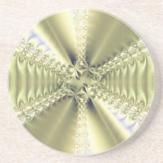 Dessous De Verre En Grès Étoile métallique (Devant)