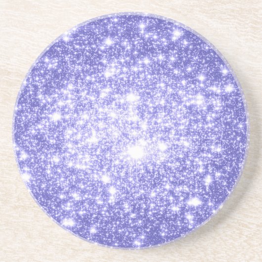 Dessous De Verre En Grès Étoiles de lavande (Devant)