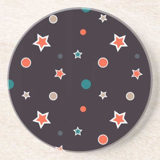 Dessous De Verre En Grès Étoiles de Noël (Devant)