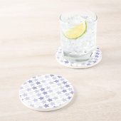 Dessous De Verre En Grès Étoiles Patriotique Blue Ombre (Côté)