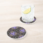 Dessous De Verre En Grès Étoiles violettes (Côté)