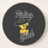 Dessous De Verre En Grès Étudiant Chick #4 (Devant)