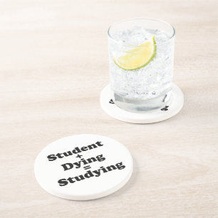 Dessous De Verre En Grès Étudiant Plus Mort Égal Étudier