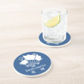 Dessous De Verre En Grès Éventail papillon (Côté)