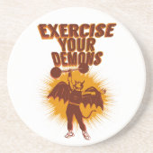 Dessous De Verre En Grès Exercez vos démons (Devant)