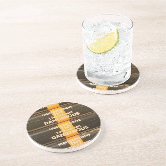 Dessous De Verre En Grès Explosif de TNT (Côté)