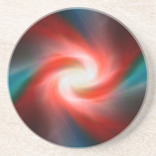 Dessous De Verre En Grès Explosion de Swirling