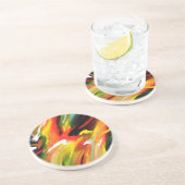 Dessous De Verre En Grès Expressionism (Côté)