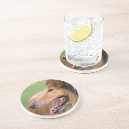 Dessous De Verre En Grès Face de collier rugueuse (Côté)