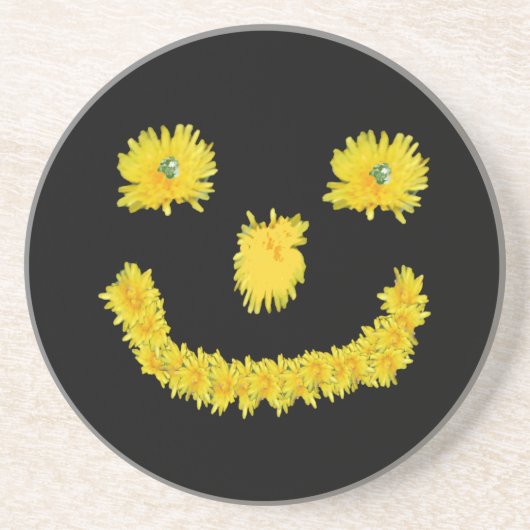 Dessous De Verre En Grès Face de Dandelion (Devant)