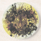Dessous De Verre En Grès face de lion (Devant)