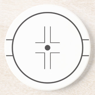 Dessous De Verre En Grès Face-off circle
