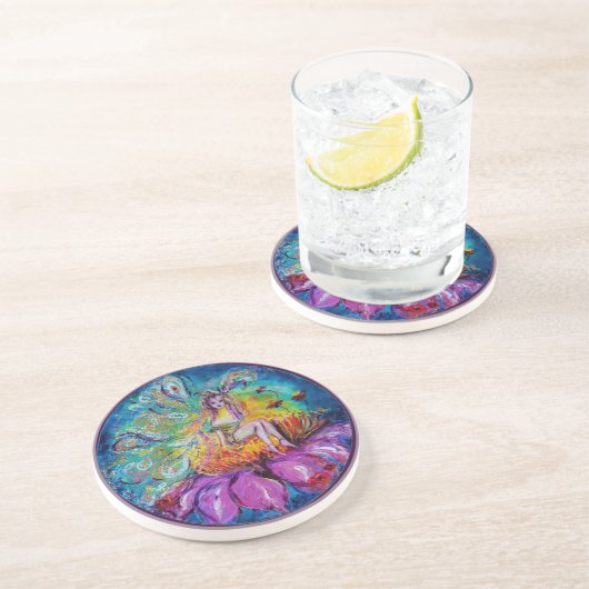 DESSOUS DE VERRE EN GRÈS FAIRY DANS LA NUIT (Côté)