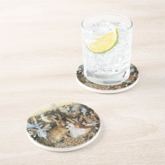 Dessous De Verre En Grès Fairy Twilight de John Anster Fitzgerald (Côté)