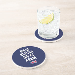 Dessous De Verre En Grès Faites à la Grande-Bretagne le grand encore