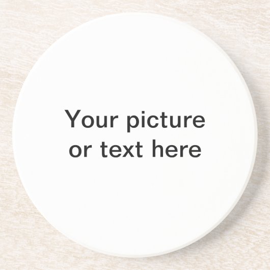 Dessous De Verre En Grès Faites votre propre coutume personnalisée (Devant)