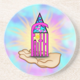 Dessous De Verre En Grès Faith ~ Steeple