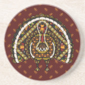 Dessous De Verre En Grès Fall Turkey Coaster (Devant)