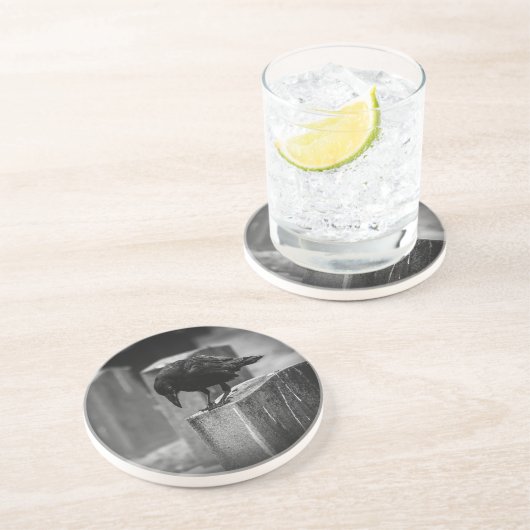 Dessous De Verre En Grès Falln Cemetery Crow (Côté)