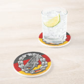 Dessous De Verre En Grès Fallschirmjägertruppe Barettabzeichen (Côté)