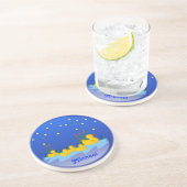 Dessous De Verre En Grès Famille Canards (Côté)