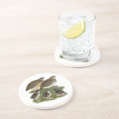 Dessous De Verre En Grès Famille des Cailles Coturnix (Côté)