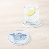 Dessous De Verre En Grès Famille Dolphin (Côté)