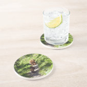 Dessous De Verre En Grès Famille d'ours Brown (Côté)