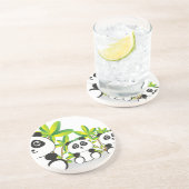 Dessous De Verre En Grès Famille Panda (Côté)