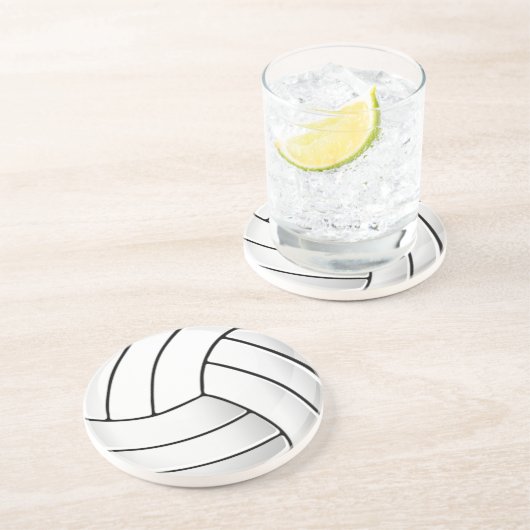 Dessous De Verre En Grès Fan de volleyball (Côté)